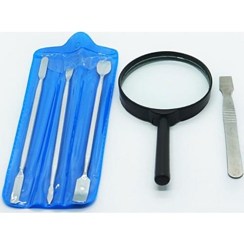High Quality 1Set JM-OP07 Opening Tools Kit with 80MM Magnifying Glass BGA scraper For BGA Repair Reworking