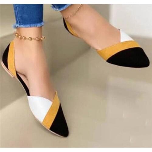 2021 New Arrival Women Flats Beautiful and Fashion Summer Shoes Flat Ballerina Comfortable Casual Women Shoes Size 44