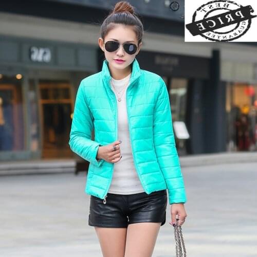 Winter High Quality Down Cotton Coat Female Jacket Womens Clothing 2021 Autumn Streetwear Short Cotton Woman Parkas LW