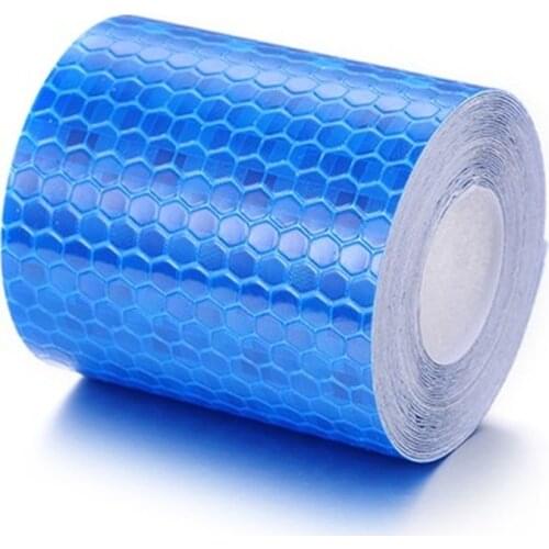 1 Roll 5cm*3m Car Body Reflective Tape Decor Warning Sticker Safety Mark Self Adhesive Warning Tape for Motorcycle Bicycle