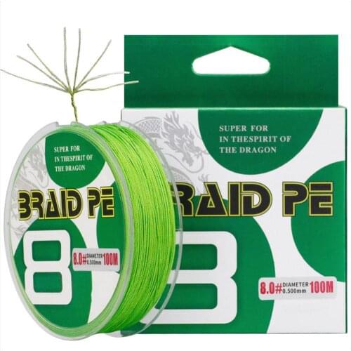 100-meter/roll 8-strand Pe Fishing Line Main Line Subline Fishing Accessories