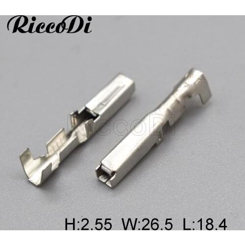100 Pcs 2.0mm Series Plug Socket Car Connector Terminal Female Pin Terminal Plug DJ623-2x0.6A