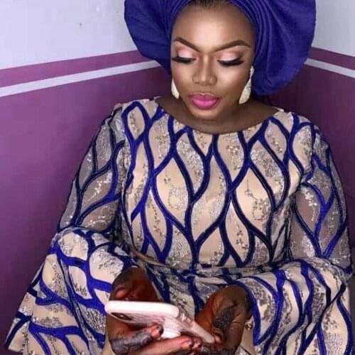 African lace fabric 2021 embroidery Nigeria velvet lace fabric high quality French tulle lace fabric JJ00241