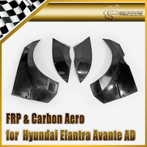 Car-styling For Hyundai Elantra Avante AD 2016+ Fiberglass Wide Body Rear Fender FRP Fiber Glass Sand Board Racing Auto Trim
