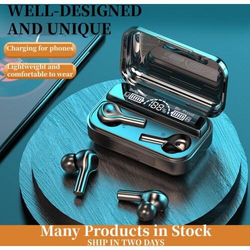 TWS Bluetooth 5.0 Earphones 2000mAh Charging Box Wireless Earbuds 8D Stereo Sports Waterproof Earbuds Earpieces With Microphone