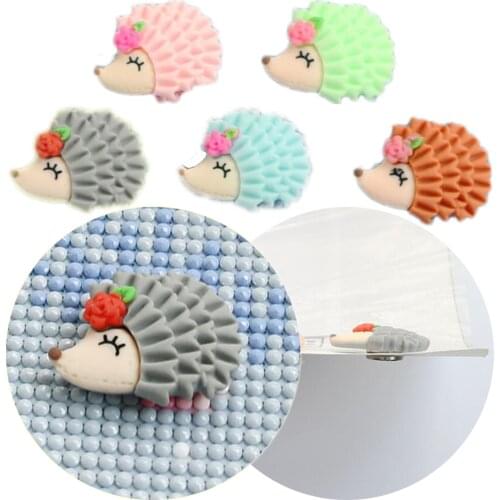 New Diamond Painting Tools Magnet Cute hedgehog Cover Parchment Paper Cover Holder Diamond Accessories Fridge Magnet