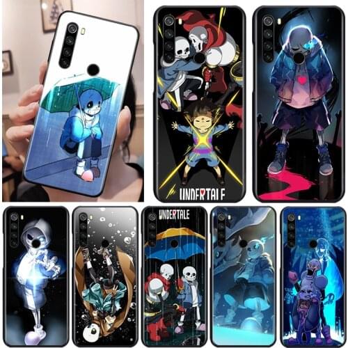 Undertale Papyrus Sans Doggo Black Cover For Xiaomi Redmi Note 9 9S 8T 8 7 6 5A 5 4X 4 Pro Max Soft Phone Case