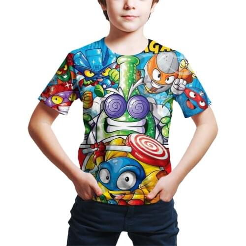 3D Super Zings T Shirt Kids Toddler Anime Game Streetwear Short Sleeve Casual T-Shirt Men Superzings Tshirt Children Cloth Tops