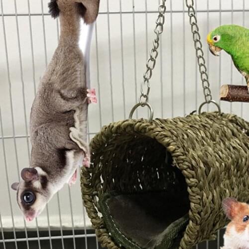 Hot SALE! Parrot Nest Hammock Hanging bird Cage Warm Winter Birds Cage Bed Toys Hamster House parrot cage Ornament Decoration