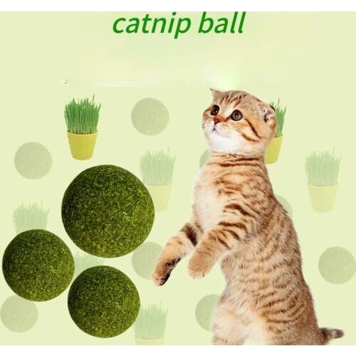 Catnip Cat Toys Edible Energy Ball Candy Natural Cat Snacks Catnip Teeth Grinding Catnip Toys Interactive Cat Toy Cleaning Teeth
