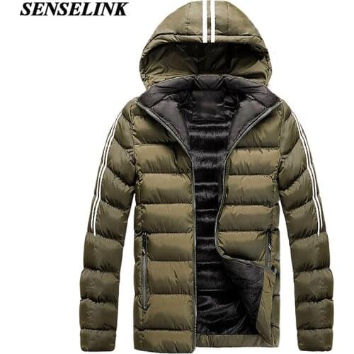 Men 2021 Autumn Hooded Warm Jacket Jacket Casual Fashion Contrast Color Down Jacket with Hood Collar Men Camouflage Down Jacket