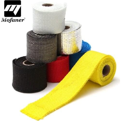 1.5m Car Motorcycle Exhaust Wrap Pipe Header Heat Insulation Roll Tape Turbo Heat Exhaust Thermal Wrap Tape Universal