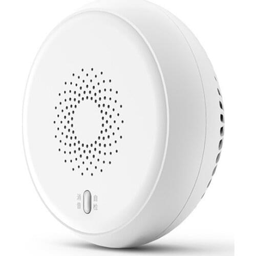 Mini Smoke Alarm, Battery Powered Fire Alarm Smoke Detector with Sound & LED Indicator, APP Remote Monitor for Home Kitchen