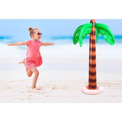 90cm Inflatable Hawaiian Tropical Palm Tree Beach Pool Party Decor Toy Supplies European and American Inflatable Coconut Trees