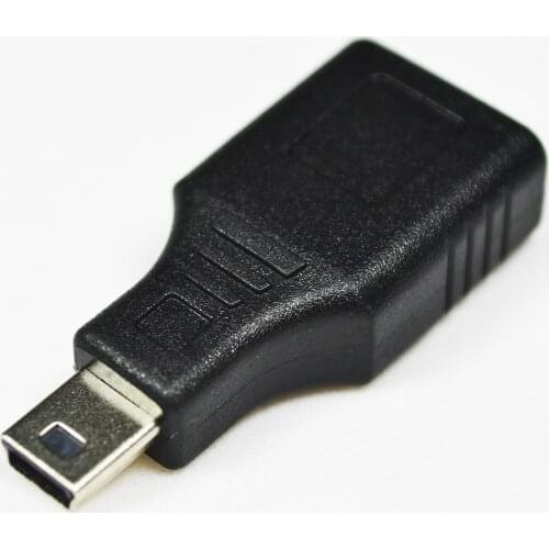 USB 2.0 A Female Jack to Mini USB B 5 Pin Male Plug OTG Adapter Connector F/M