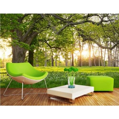 Custom photo 3d room wallpaper Non-woven mural The forest park decoration painting 3d wall murals wallpaper for walls 3 d