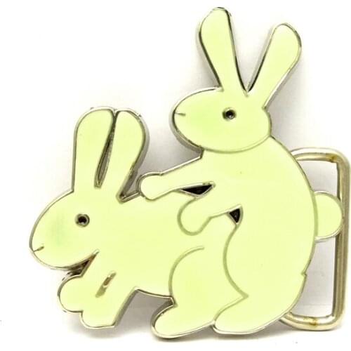 Western cowboy zinc alloy cute rabbit belt buckle men and women gift models