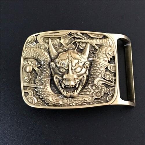 Monster High Belt Buckle Solid Brass Cowboy Belt Men Belts Luxury TOP Quality Male Jeans Strap Diy Accessories BK0071