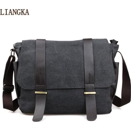 Shoulder bag Korean version mens straddle Travel Leisure Bag Messenger Bag student schoolbag male BAG canvas bag