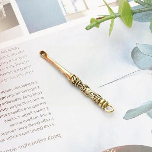 Ear Pick Otoscope Ear Cleaning Camera Ear Wax Remover Earwax Spoon Cleaner Craft Earpick Borescop Elegant Brass Ear X0F3