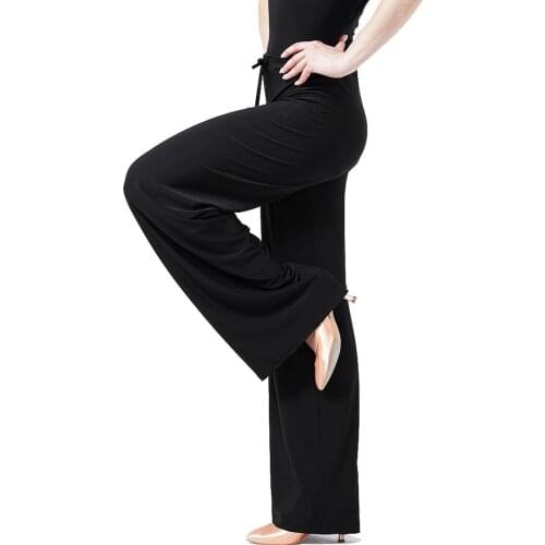 Blackpool Latin Womens spring and summer exercises stretch pants straight waist pants P16001 Latin dance
