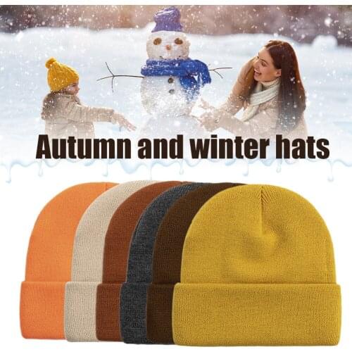 Winter Beanie Hat Thermal Polar Fleece Stocking Skull Cap Knitted Cap Watch Cap Skiing Running Sports Cap for Men & Women