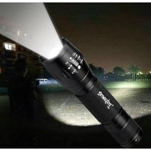 10000LM T6 Zoomable LED Flashlight Rechargeable Torch Lamp with Charger