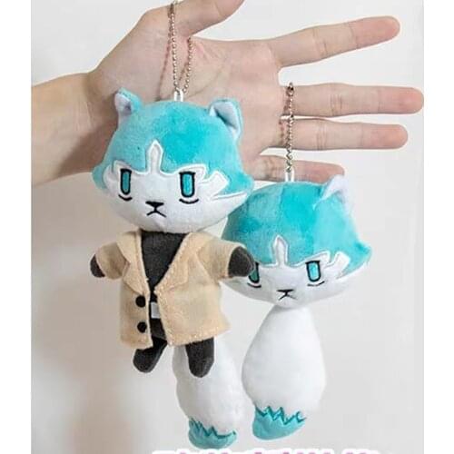 Anime BNA BRAND NEW ANIMAL Plush Cosplay Doll 17cm Animal Ogami Shiro Kagemori Michiru Plush Toys Key Pendant for Bag Key