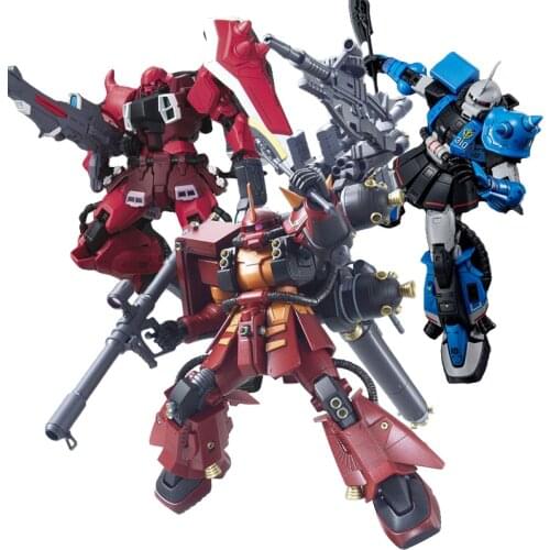 Bandai Assembled Model HG RG MG PG Char White Wolf Mass Production Type Triple Star GTO Spiritual Force Zaku 2.0