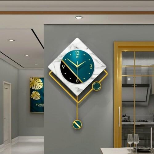 Luxury Wall Clock Big Size Pendulum Modern Design Nordic Living Room Creative Wall Clock Silent Horloge Home Decor DL60WC