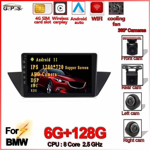 Android11 CAR Stereo Radio intel 6+128G Multimedia Player for BMW X1 E84 2009-2012 Car Radio Multimedia Video Player Navigat GPS
