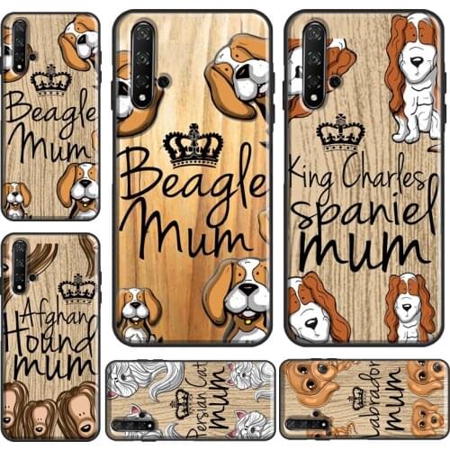 Rottweiler mum Beagle puppy dog cute pet Case For Huawei Y6 Y7 2019 Nova 5T Funda For Honor 10i 10 Lite 20 Pro 8X 9X 7A 8A Case