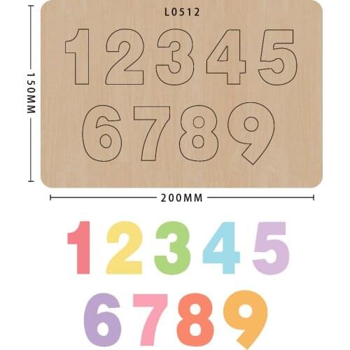 SMVAUON Belong your lucky number wooden die cutting-dies for scrapbooking making decor supplies dies template