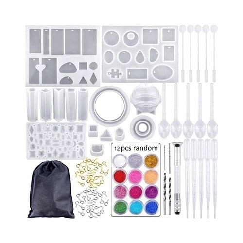 Epoxy Resin Molds Silicone Candle Mould Casting DIY Clay Fondant Bracelet Great Pendant Mold for Jewelry Craft Making