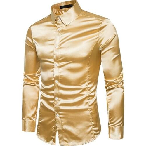 FSCboy Mens Silk Shirts