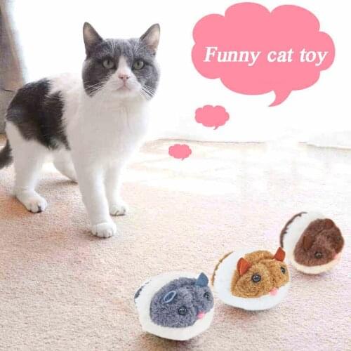 Cat Toy Mouse Cute Interactive Pet Supplies Shake Little Mouse Hamster Plush Toys Cat Stuff Kitten Electric