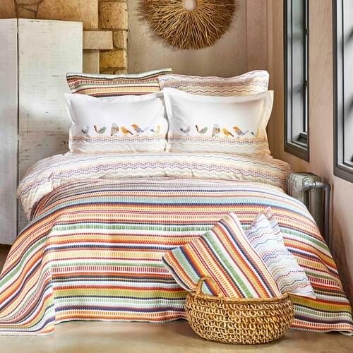 Roe Home Alegra Mood Multi Double Personality Duvet Cover & Bed Cover Set