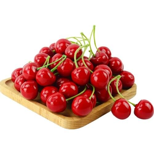 5pcs Artificial Fruits Fake Cherries Simulation Cherry Model Photography Props Christmas Decoration