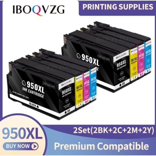 IBOQVZG Compatible 950XL Ink Cartridge Replacement for HP 950 951 xl for Officejet Pro 251dw 276dw Pro 8100e 8600 8610 8615