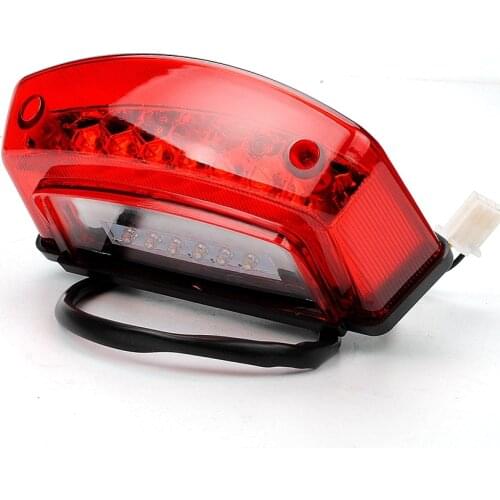 12V Red Filaments Lamps ATV Rear Taillight Brake Lights Driving Lamps 3 Wires LED Brake Lights For Suzuki For Hummer
