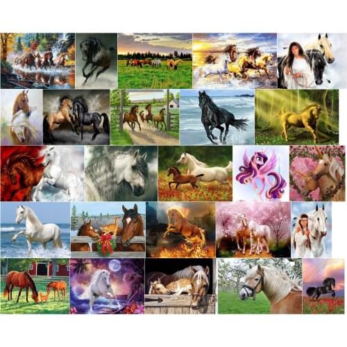 A16912 Horse Cat cross stitch kit people 18ct 14ct UNprinting11ct count canvas stitches embroidery DIY handmade needlework