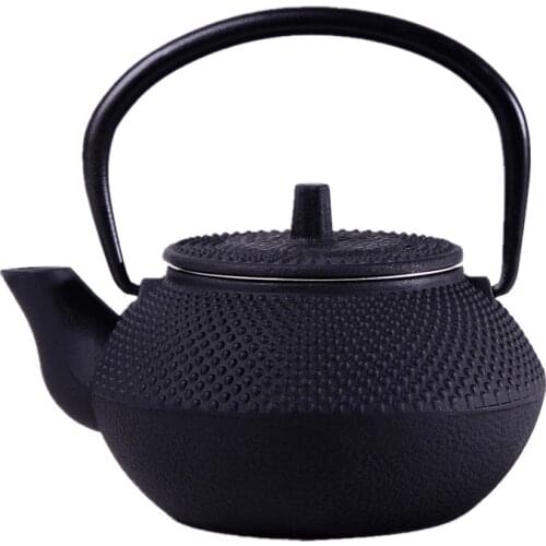 New 300CC Drinkware Japanese Cast Iron Teapot Uncoated Kung Fu Kettle Retro Small Particles Tea Pot With Filter