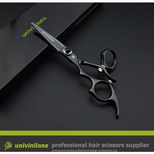 5.5" swivel left handed scissors professional hairdressing barber scissors left handed hair cutting shears rotary haircut shears