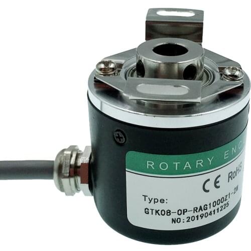 Hollow shaft photoelectric rotary encoder ZKP3808 600 pulse 600 line/2500 pulse 2500 line ABZ three-phase 5-24V