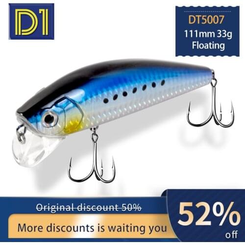 D1 Lake Floating Rolling Wobbler Fishing lure 111mm 33g sea bass japan Bait Reservoir Pond Seawater Fishing Bait groundbait