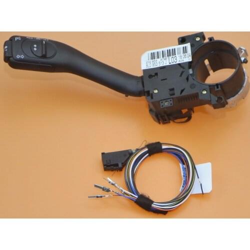 Steering Wheel Multi-function Cruise Switch Hand Lever + Harness Cable Connection For TT A3 A6 Seat Leon Toledo 8L0 953 513 J