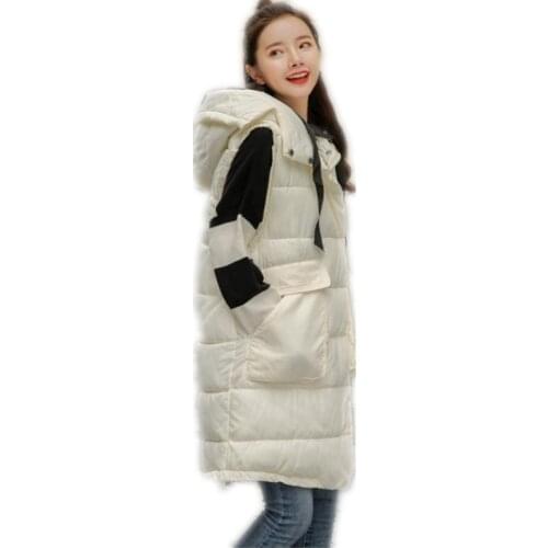 Top 2018 New Winter Women Vest With Large Pockets Loose Down Cotton Waistcoat Female Warm Thicken Vest Mujer Outerwear Vest Q929