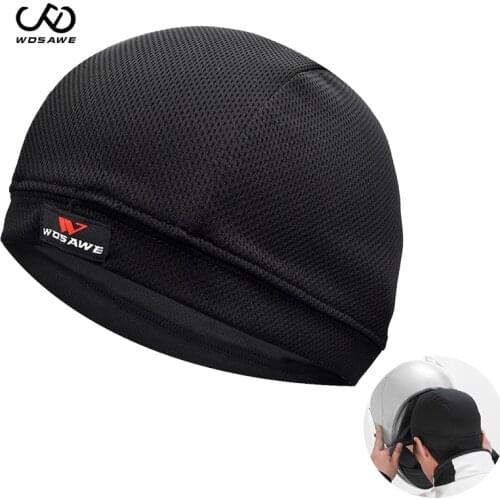 WOSAWE Breathable Cycling Cap Under Helmet Quick-Dry Bike Helmet Liner Cycling Beanie Caps Motorcycle Bicycle Hearwear Hat