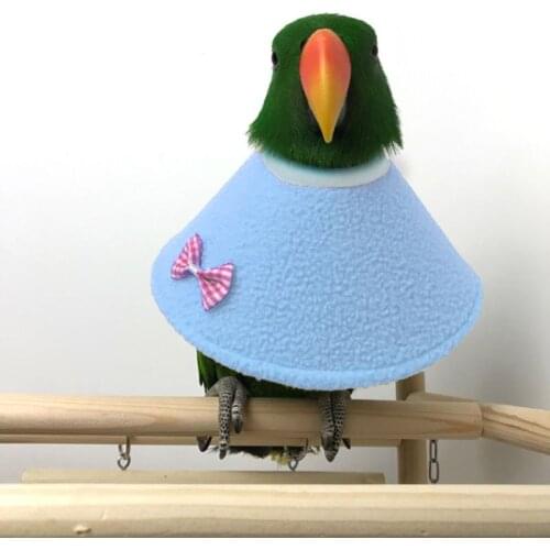 Bird Protective Bead Parrot Collar Anti Feather Picking Ring Anti-Plucking Anti-Grab Elizabethan Collar for Rodents Birds