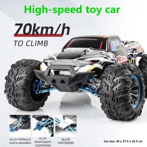 1:10 RC Car 4WD 70km/h 2.4GHz Brushless High-Speed Off-Road Vehicle 45A ESC With Fan Remote Control Car